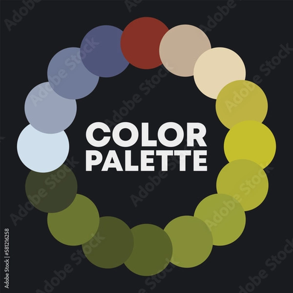 Fototapeta Color circle. Color combinations. Vector illustration