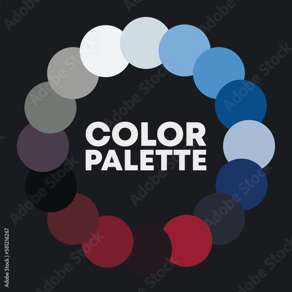 Fototapeta Color circle. Color combinations. Vector illustration