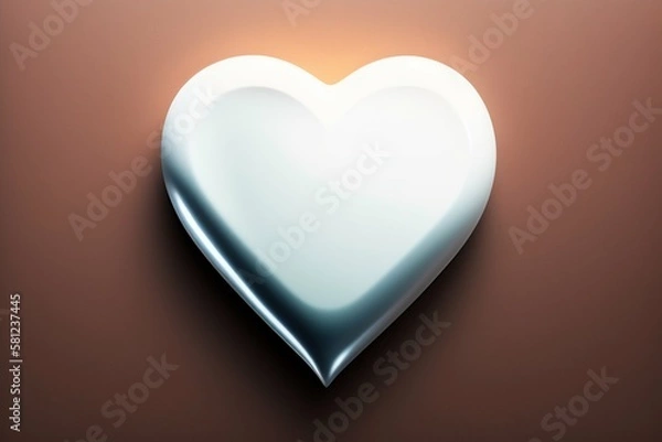 Obraz Heart Shaped Glass AI Generative