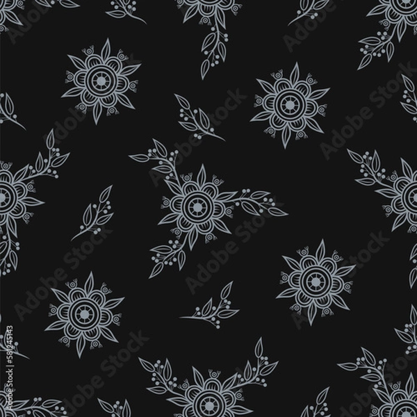 Obraz vector gentle abstract decorative floral seamless pattern