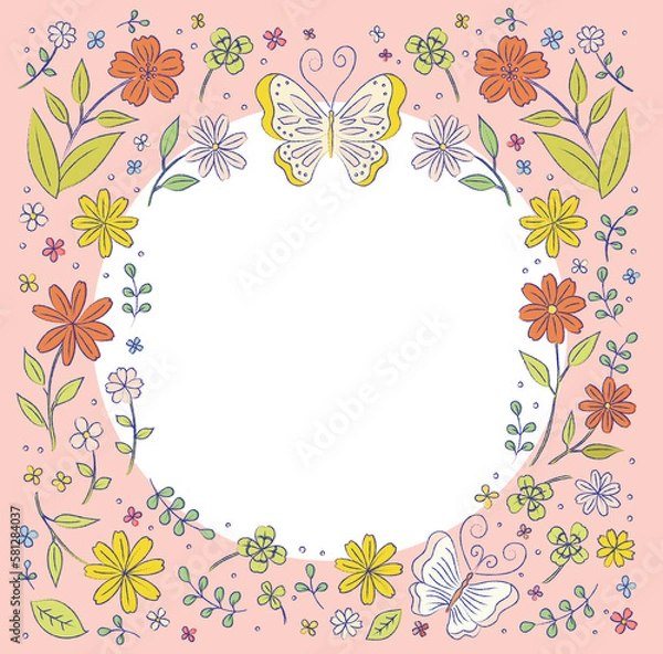 Obraz ボタニカルフレーム