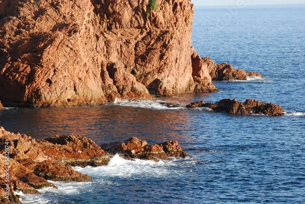 Fototapeta mer et rocher