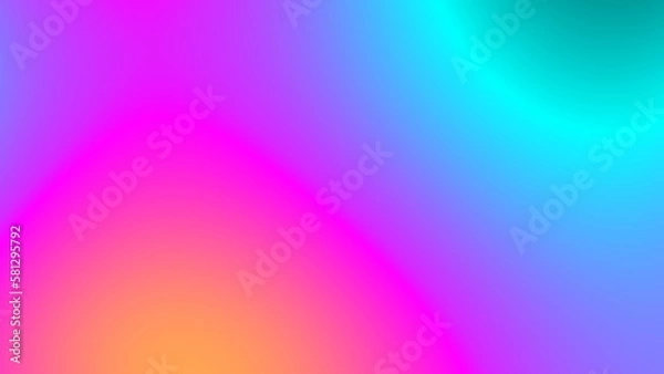 Fototapeta Gradient color glow abstract background. 2D layout illustration