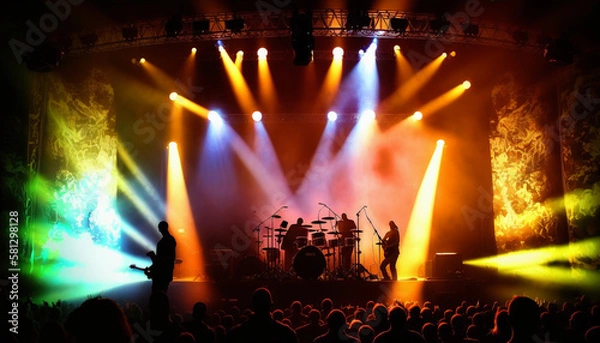 Obraz concert stage lights