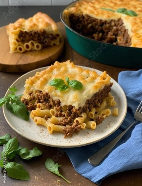 Obraz chicken and pie, Generative AI