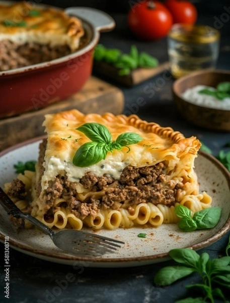 Obraz pasta with sauce, Generative AI