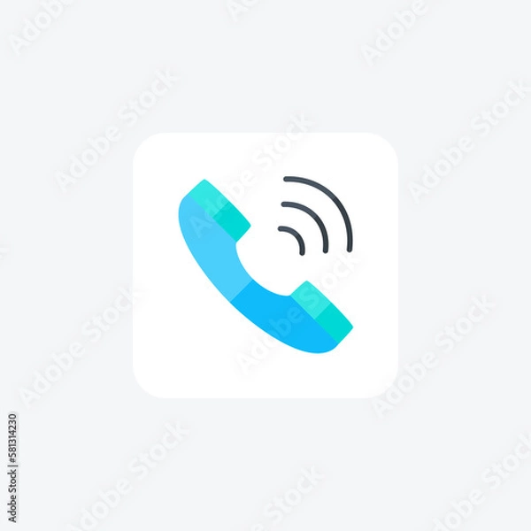 Obraz Call, telephone fully editable vector fill icon



