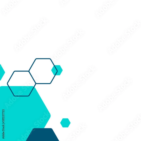 Fototapeta Hexagon Corner