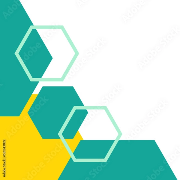 Fototapeta Hexagon Corner