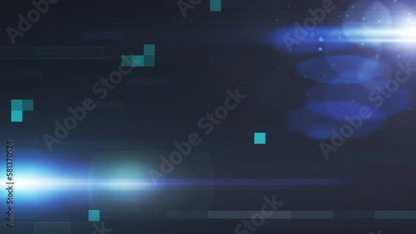 Fototapeta Digital glitch signal error. 2D layout illustration