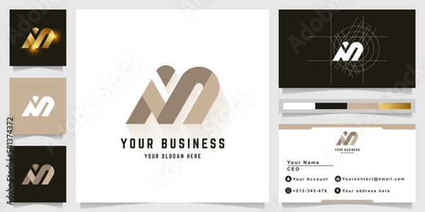 Obraz Letter iM or NiM monogram logo