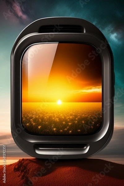 Fototapeta sunset in the sky ai generative