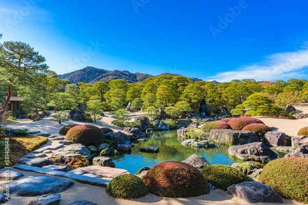 Obraz 足立美術館　日本庭園　島根県安来市