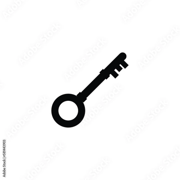 Obraz Single Key icon symbol vector design