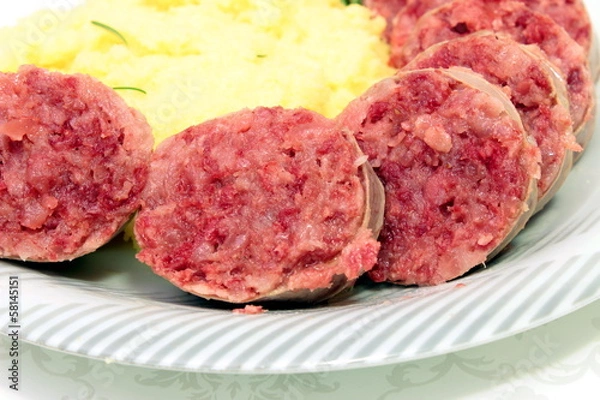 Obraz cotechino con polenta