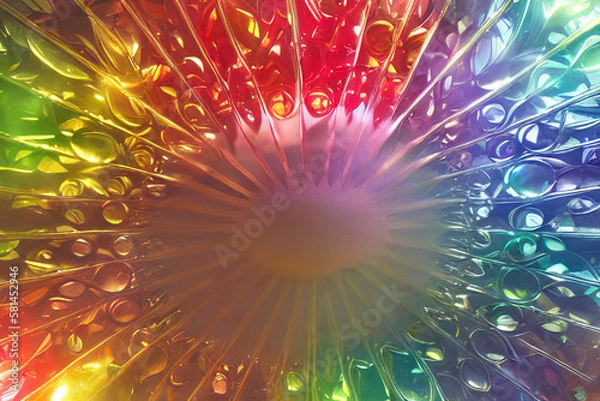 Fototapeta background with rainbow fireworks ai generative