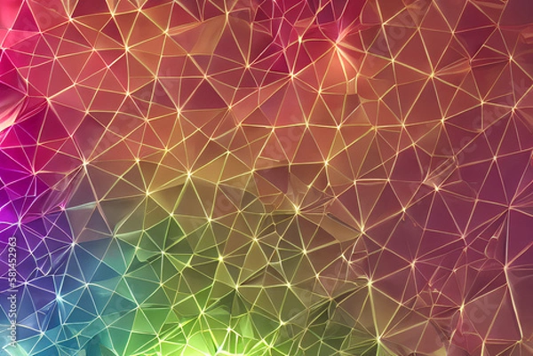 Obraz abstract background with lights ai generative