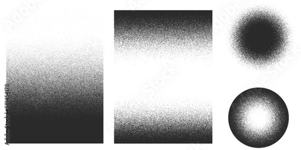 Fototapeta Grain noise texture background, grunge gradient, dirty distressed effect.
