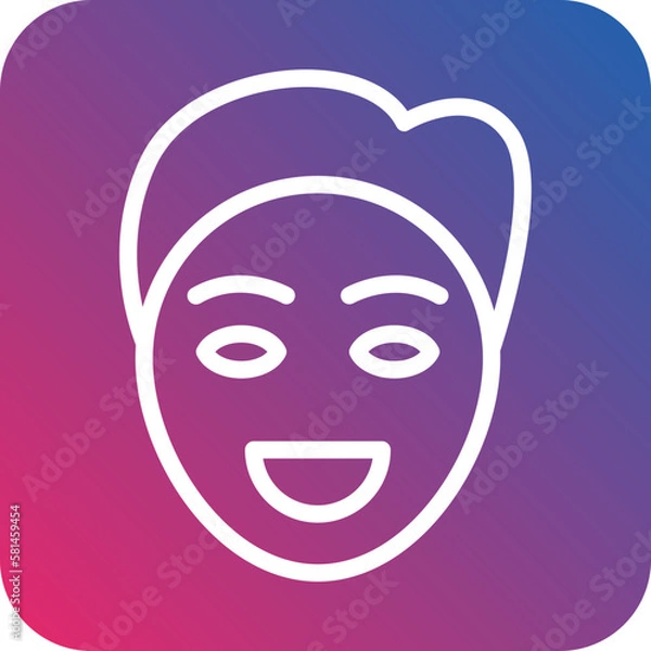 Fototapeta Vector Design Smiling Man Icon Style