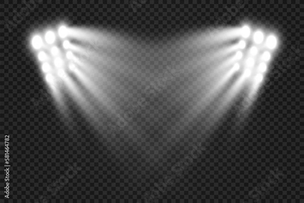 Obraz 	
Realistic spotlights for lighting.Equipment for illumination.	
