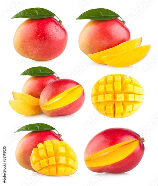 Obraz kolekcja 6 obrazów mango