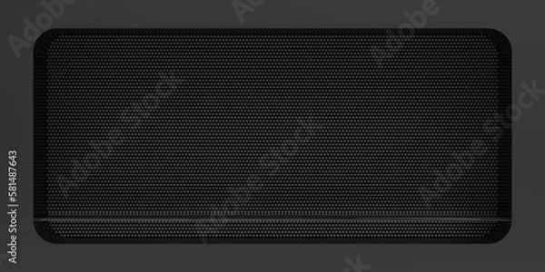 Obraz niche pour présenter des produits - fond avec grille métallique - rendu 3D