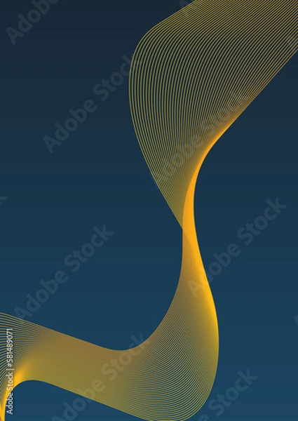 Obraz abstract blue background with waves