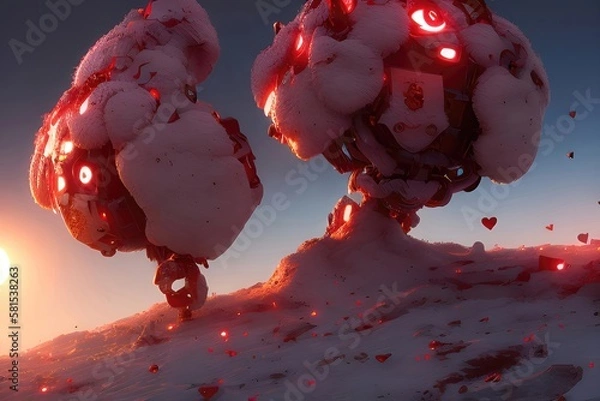 Obraz Old patterns and materials reimagined