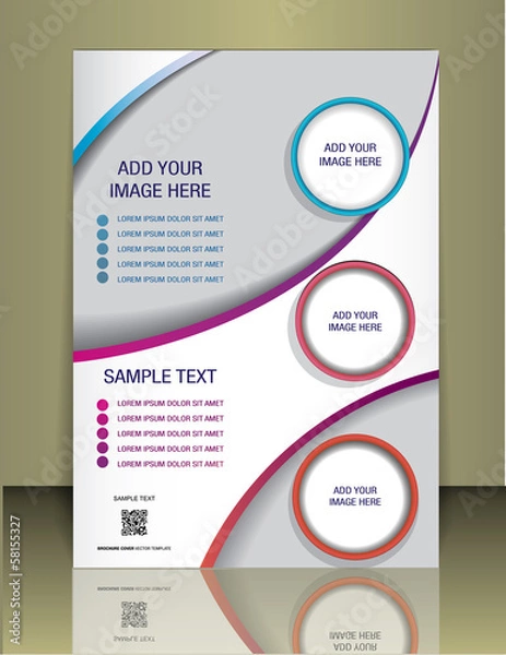 Obraz Vector brochure cover template