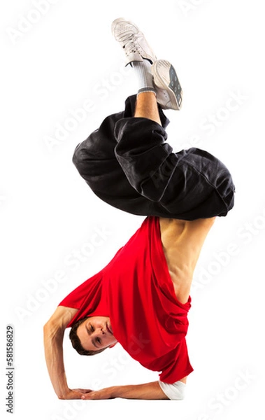 Fototapeta Young man modern dance