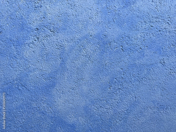 Fototapeta Colored Textured Background - Soft Blue Stucco Wall Texture