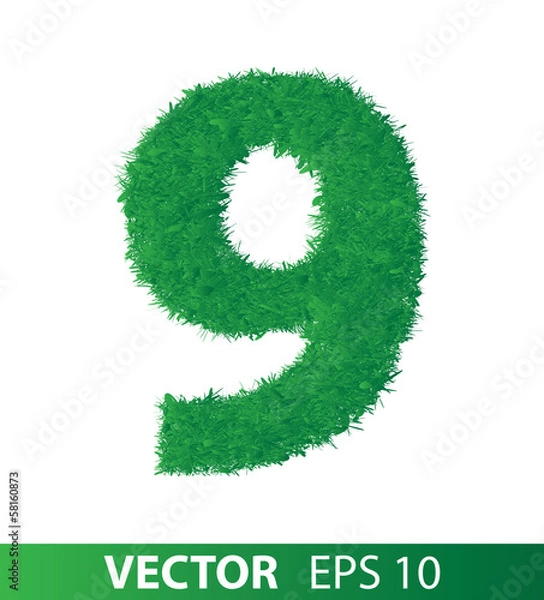 Obraz grass alphabet