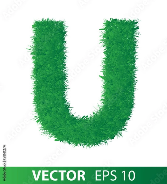 Obraz grass alphabet