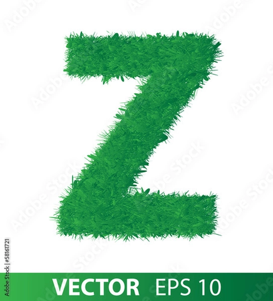 Obraz grass alphabet