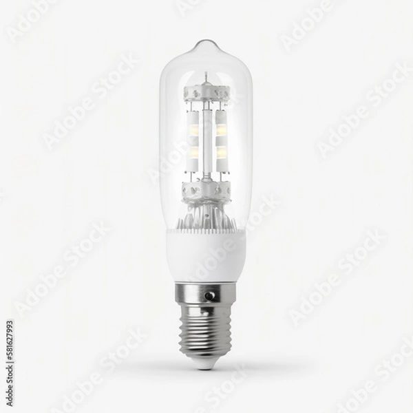 Fototapeta Brighten up your space with energy-efficient LED light bulbs - Generative AI