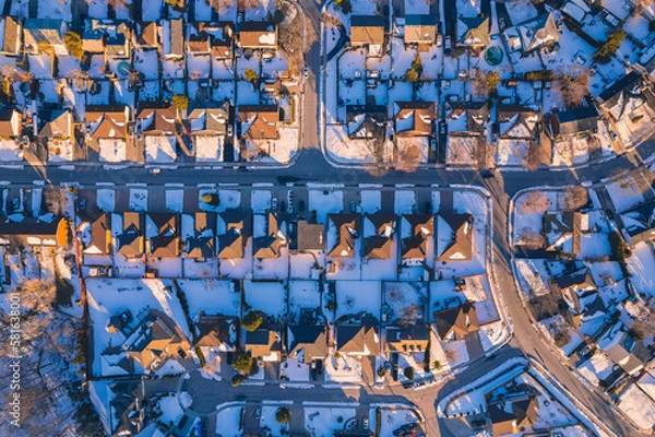 Obraz city aerial view