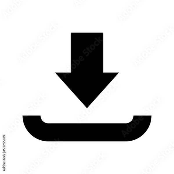 Obraz download icon or logo isolated sign symbol vector illustration - high quality black style vector icons
