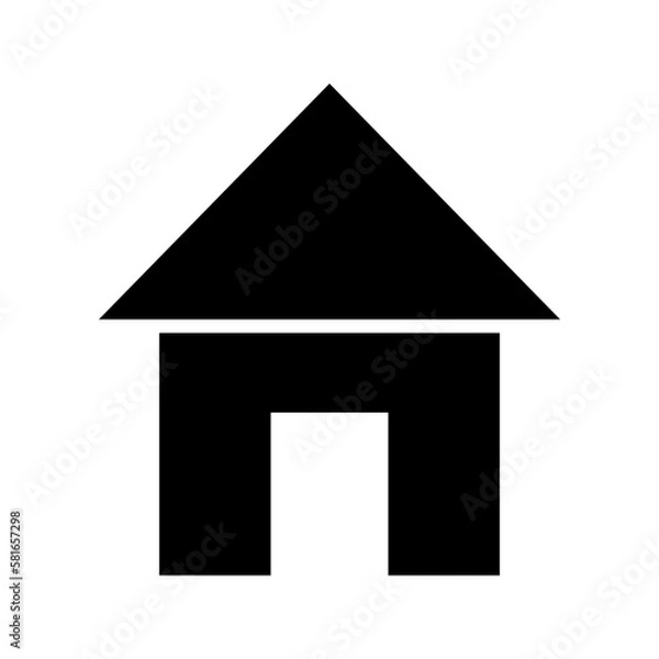 Fototapeta home icon or logo isolated sign symbol vector illustration - high quality black style vector icons
