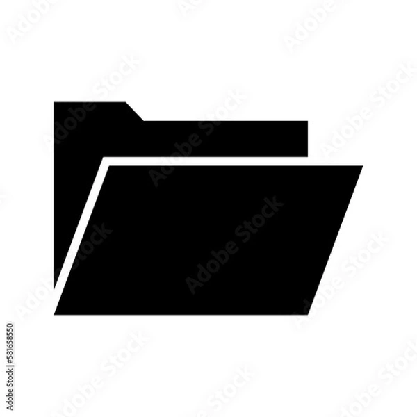 Obraz open folder icon or logo isolated sign symbol vector illustration - high quality black style vector icons
