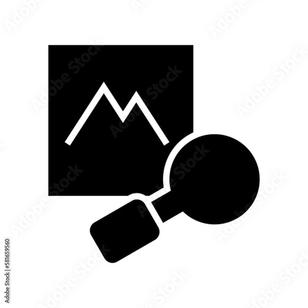 Fototapeta search photo icon or logo isolated sign symbol vector illustration - high quality black style vector icons
