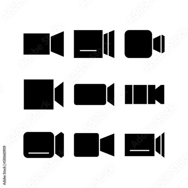 Obraz video icon or logo isolated sign symbol vector illustration - high quality black style vector icons
