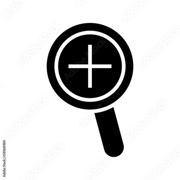 Obraz zoom in icon or logo isolated sign symbol vector illustration - high quality black style vector icons
