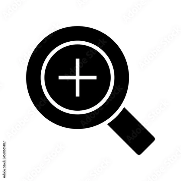 Obraz zoom in icon or logo isolated sign symbol vector illustration - high quality black style vector icons

