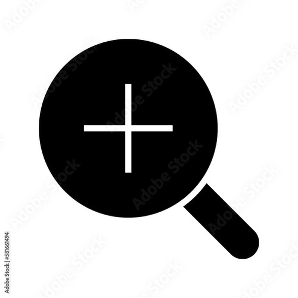 Obraz zoom in icon or logo isolated sign symbol vector illustration - high quality black style vector icons

