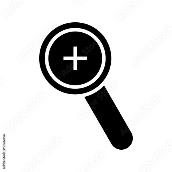 Obraz zoom in icon or logo isolated sign symbol vector illustration - high quality black style vector icons
