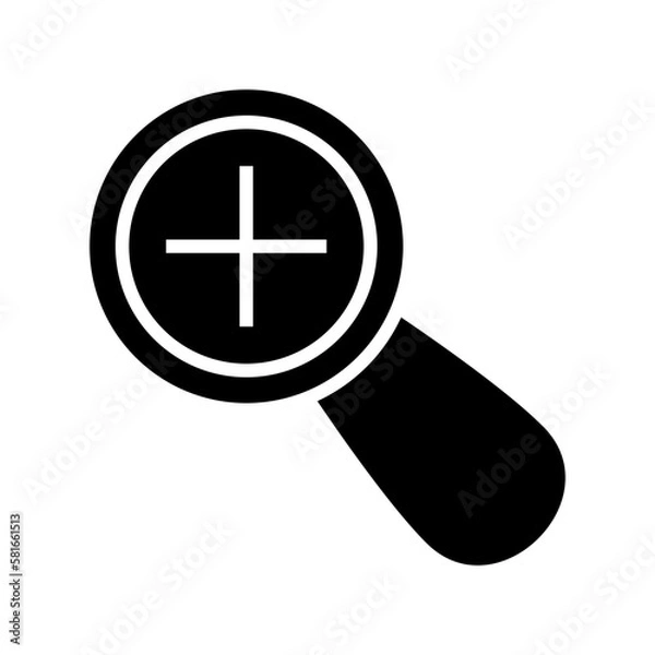 Obraz zoom in icon or logo isolated sign symbol vector illustration - high quality black style vector icons
