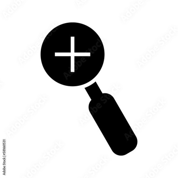 Obraz zoom in icon or logo isolated sign symbol vector illustration - high quality black style vector icons
