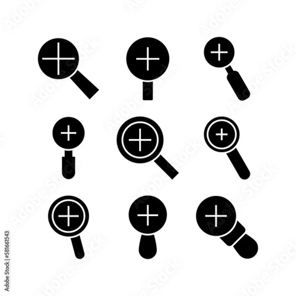 Obraz zoom in icon or logo isolated sign symbol vector illustration - high quality black style vector icons
