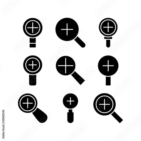 Obraz zoom in icon or logo isolated sign symbol vector illustration - high quality black style vector icons
