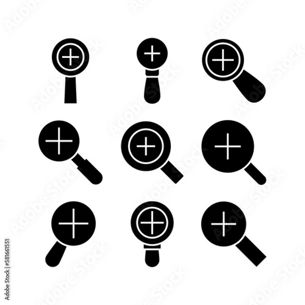 Obraz zoom in icon or logo isolated sign symbol vector illustration - high quality black style vector icons
